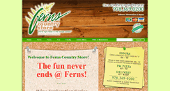 Desktop Screenshot of fernscountrystore.com